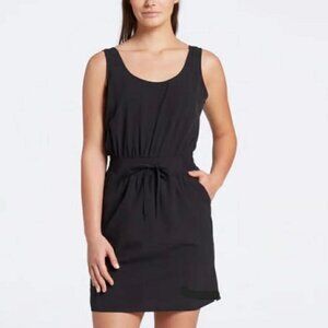 New ALL IN MOTION Activewear Tennis Dress Scoop Tank Drawstring Black S & M